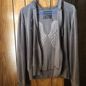 Victoria’s Secret grey angel wing zip hoodie